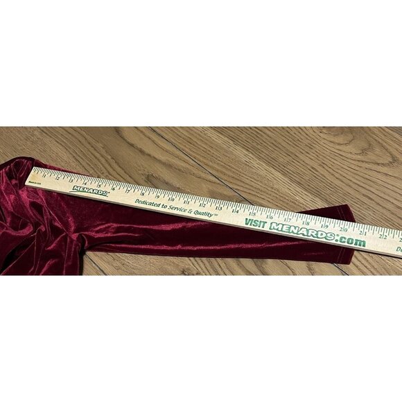 MISA Los Angeles Felt Runched Mini Dress Red Size Small Small Party Preppy - Picture 6 of 8